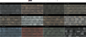 Owens Corning shingles colors